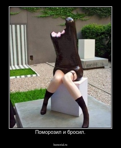 Поморозил и бросил.