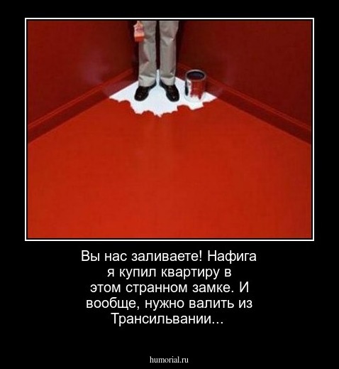 Вы нас заливаете! Нафига я купил квартиру в этом странном замке. И вообще, нужно валить из Трансильвании...