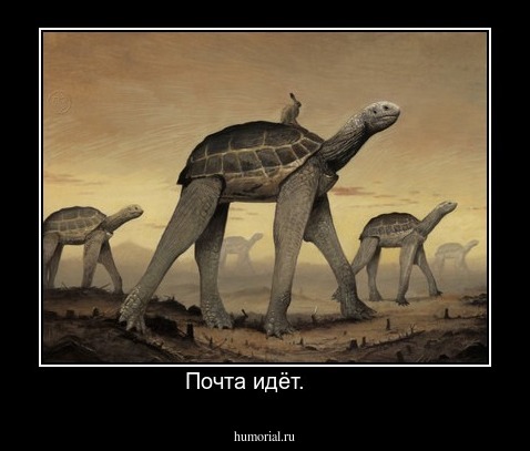 Почта идёт.      