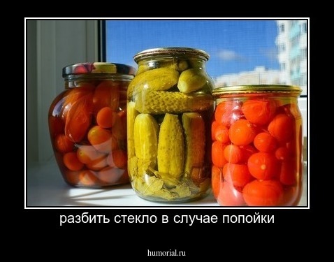 разбить стекло в случае попойки