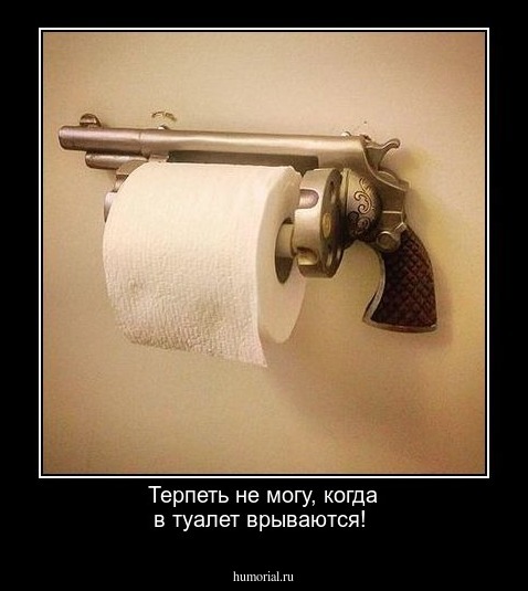 Терпеть не могу, когда в туалет врываются!