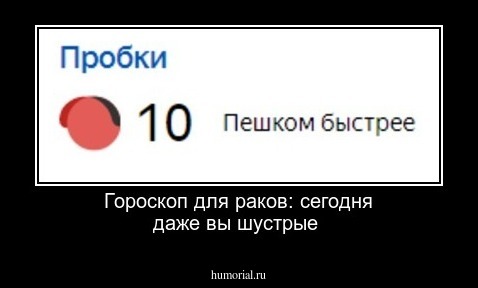 Гороскоп для раков: сегодня даже вы шустрые
