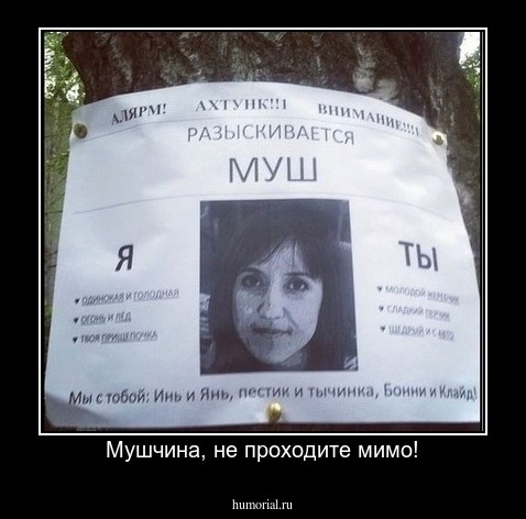 Мушчина, не проходите мимо!