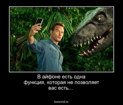 В айфоне есть одна функция, которая не позволяет вас есть...