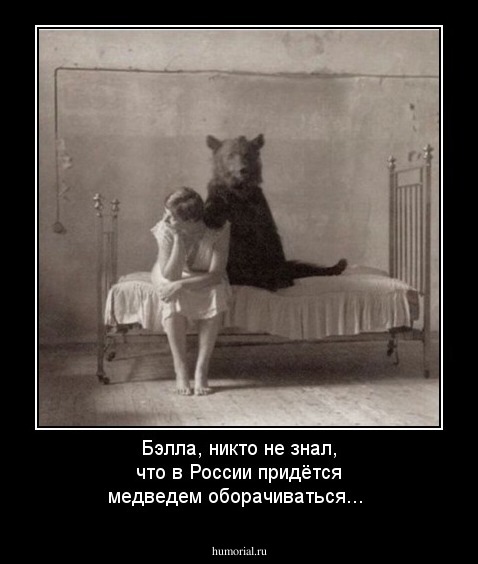 Бэлла, никто не знал, что в России придётся медведем оборачиваться...