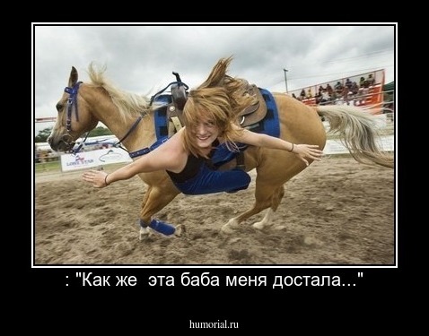 : "Как же  эта баба меня достала..."