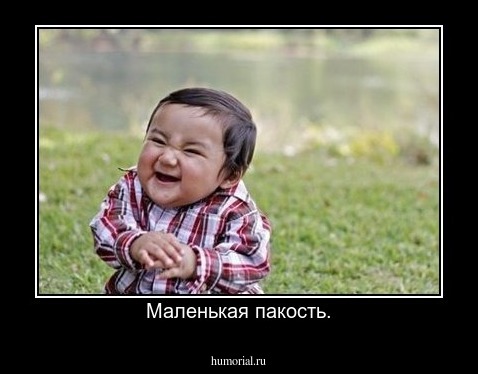 Маленькая пакость.