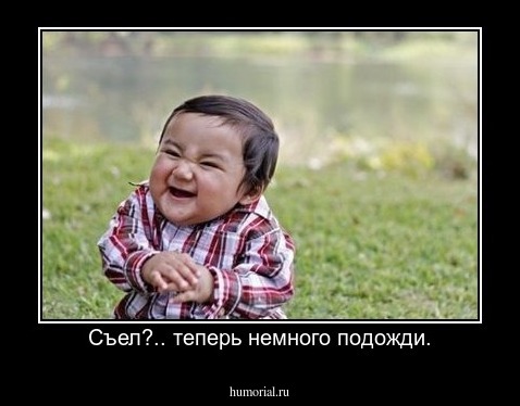 Съел?.. теперь немного подожди.