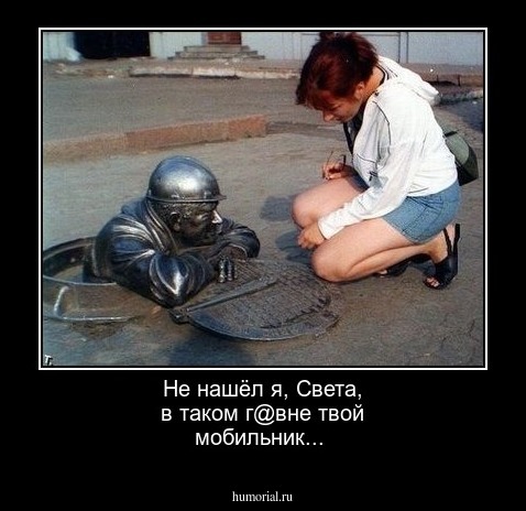 Не нашёл я, Света, в таком г@вне твой мобильник...