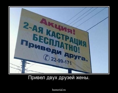 Привел двух друзей жены.