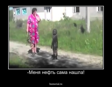 -Меня нефть сама нашла!