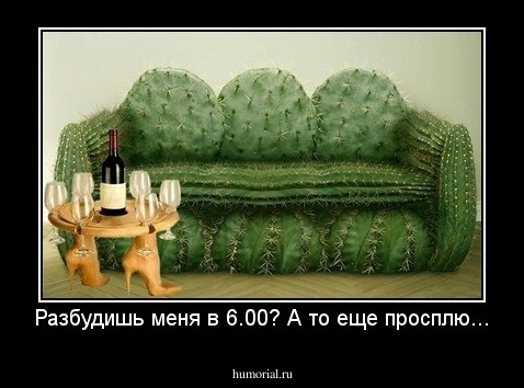 Разбудишь меня в 6.00? А то еще просплю...