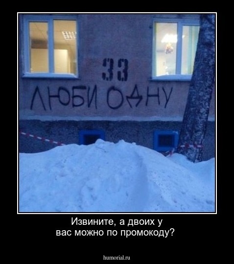 Извините, а двоих у вас можно по промокоду?
