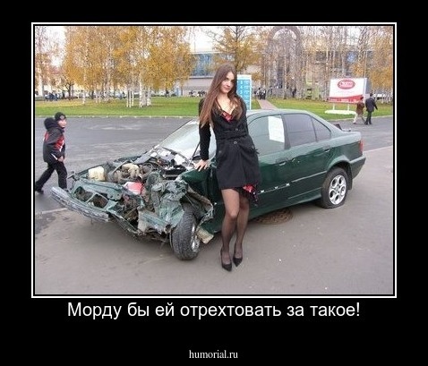 Морду бы ей отрехтовать за такое!
