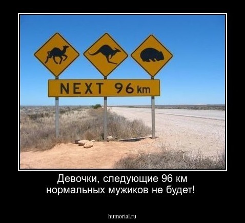 Девочки, следующие 96 км нормальных мужиков не будет!