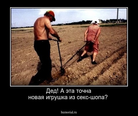 Дед! А эта точна новая игрушка из секс-шопа?