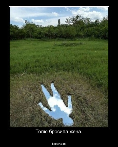 Толю бросила жена.