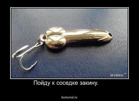 Пойду к соседке закину.    