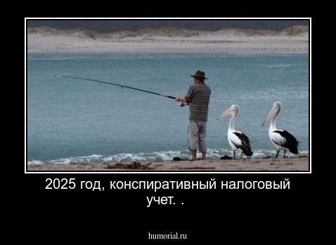 2025 год, конспиративный налоговый учет. . 