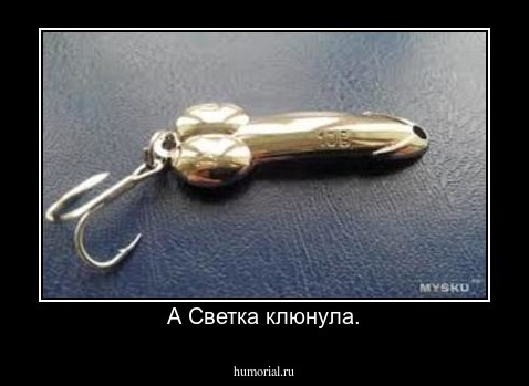 А Светка клюнула.