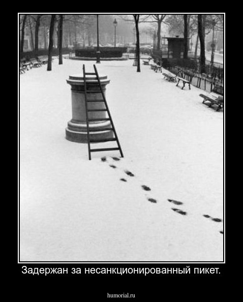 Задержан за несанкционированный пикет.