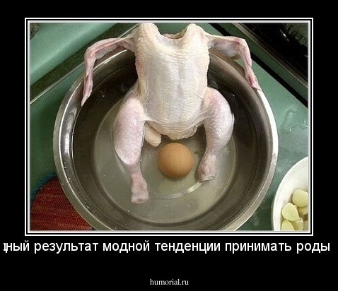 Наглядный результат модной тенденции принимать роды в воде