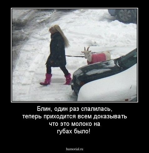 Блин, один раз спалилась, теперь приходится всем доказывать что это молоко на губах было!