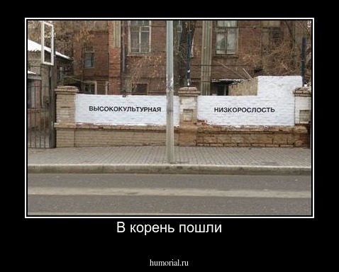 В корень пошли