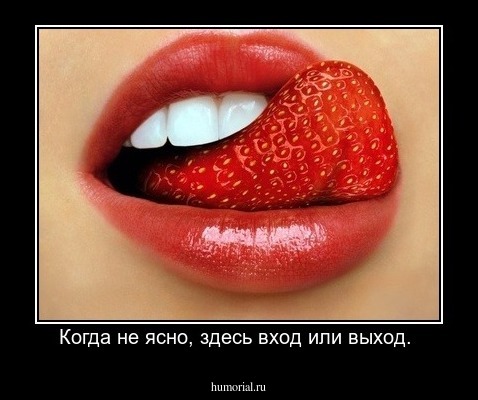 Когда не ясно, здесь вход или выход. 