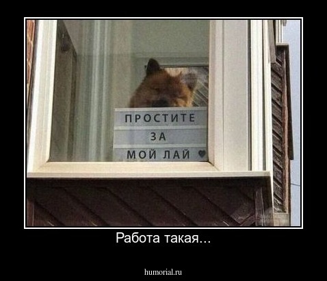 Работа такая...