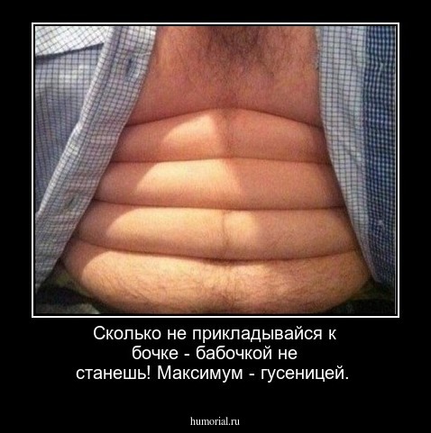 Сколько не прикладывайся к бочке - бабочкой не станешь! Максимум - гусеницей.