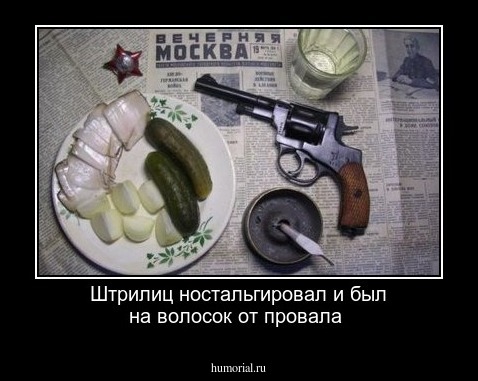 Штрилиц  ностальгировал и был на волосок от провала