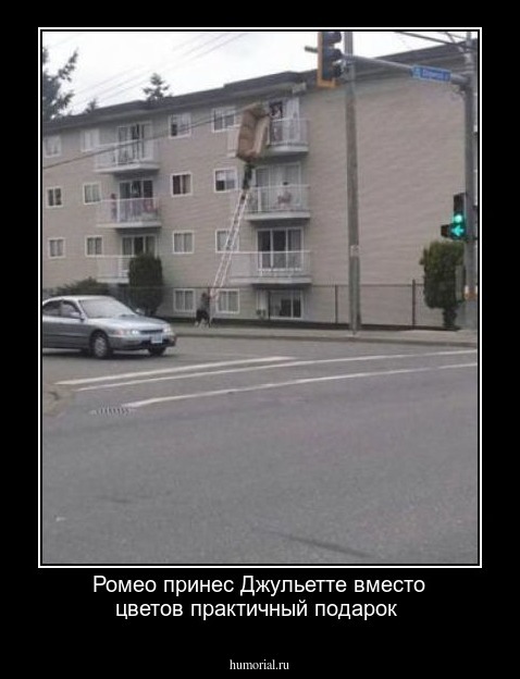 Ромео принес Джульетте вместо цветов практичный подарок