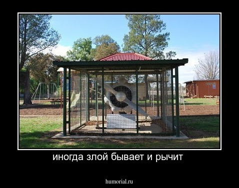 иногда злой бывает и рычит 