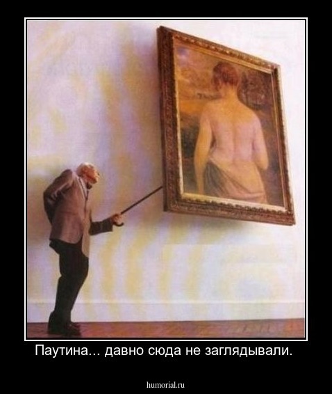 Паутина... давно сюда не заглядывали. 
