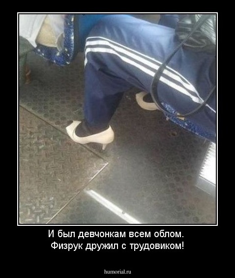 И был девчонкам всем облом. 
Физрук дружил с трудовиком!