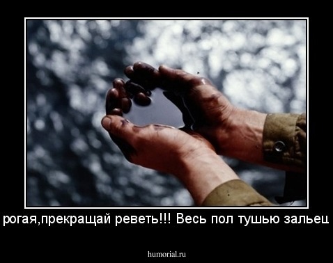 Дорогая,прекращай реветь!!! Весь пол тушью зальеш... 