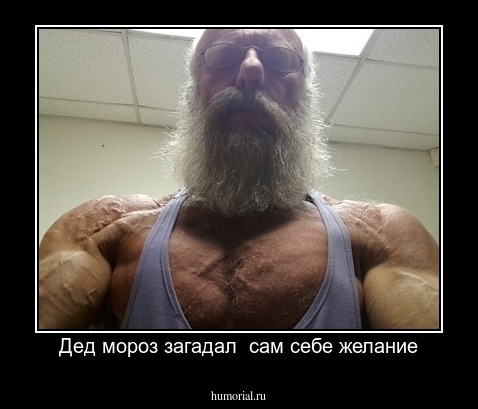Дед мороз загадал  сам себе желание