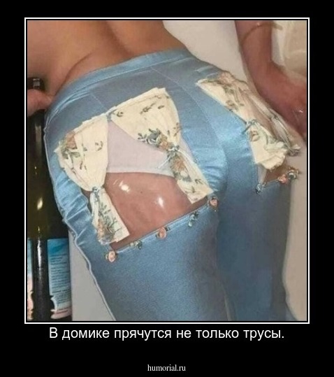 В домике прячутся не только трусы.