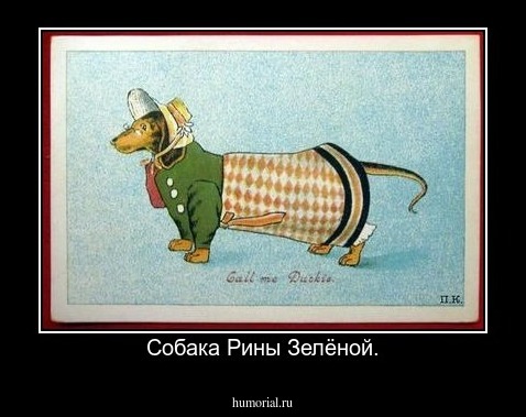 Собака Рины Зелёной.