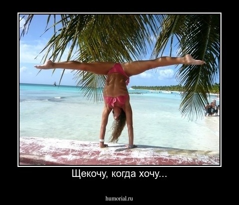 Щекочу, когда хочу...