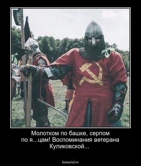 Молотком по башке, серпом по я...цам! Воспоминания ветерана Куликовской...