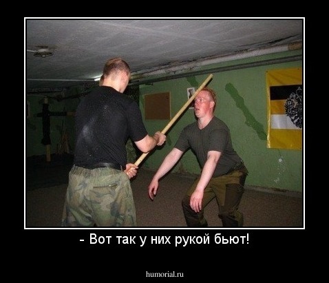 - Вот так у них рукой бьют!