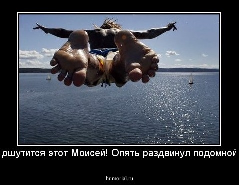 Ох и дошутится этот Моисей! Опять раздвинул подомной море.