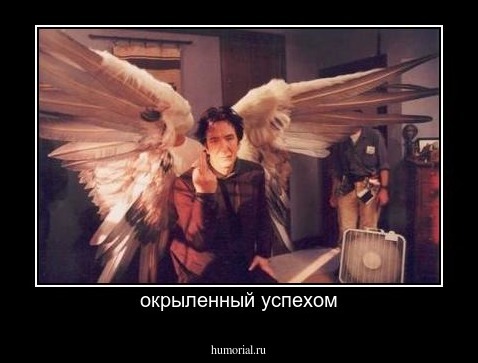 окрыленный успехом