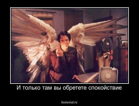 И только там вы обретете спокойствие