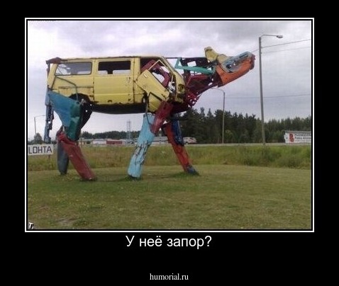 У неё запор?