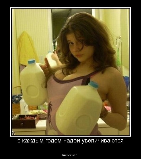 с каждым годом надои увеличиваются