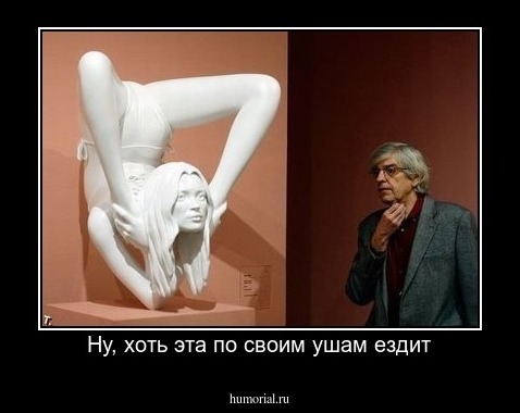 Ну, хоть эта по своим ушам ездит