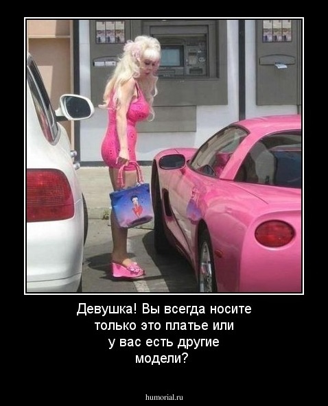 Девушка! Вы всегда носите только это платье или у вас есть другие модели?